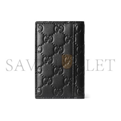 GUCCI GG EMBLEM CARD CASE 850183 (12*7.5cm)